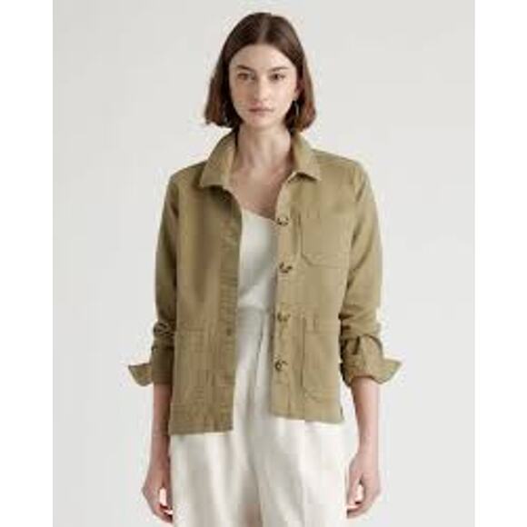 Quince Jackets & Blazers - Quince Organic Comfort Stretch Chore Jacket Medium (B110366)